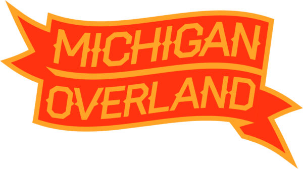 Michigan Overland orange banner logo
