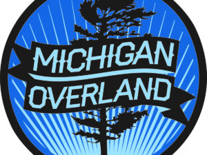 Michigan Overland blue round logo