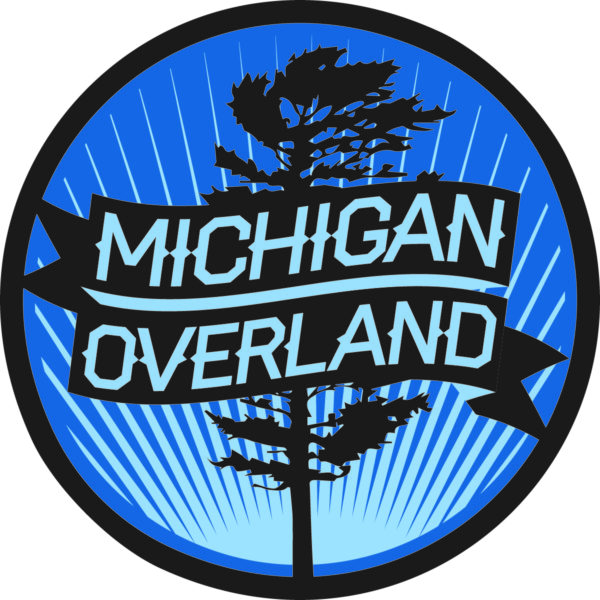 Michigan Overland blue round logo