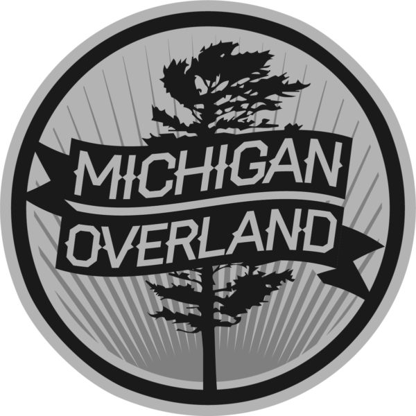 Michigan Overland round grey logo