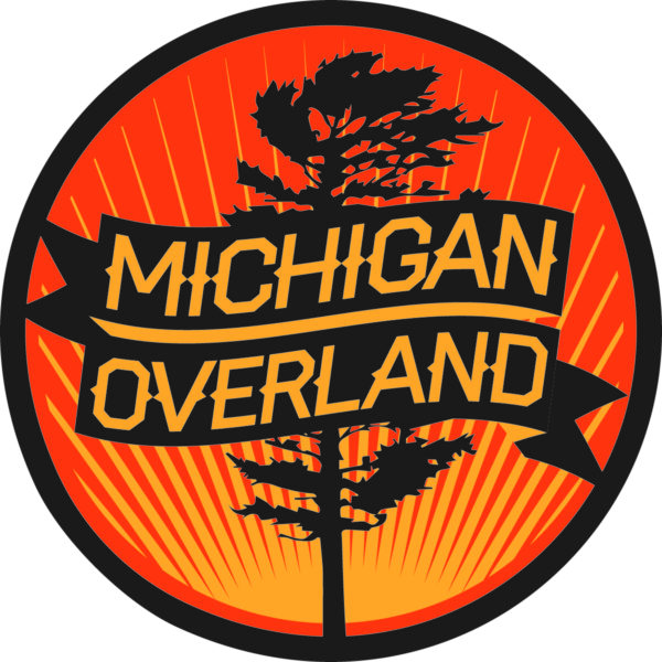 Michigan Overland orange round logo