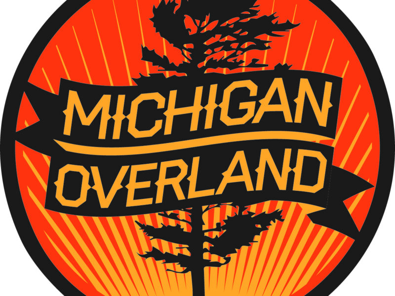 Michigan Overland orange round logo